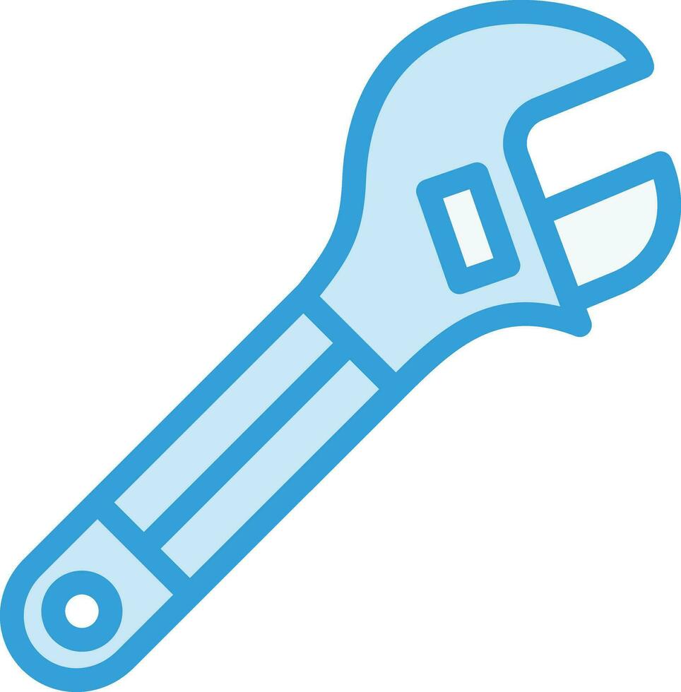 Schraubenschlüssel-Vektor-Icon-Design-Illustration vektor