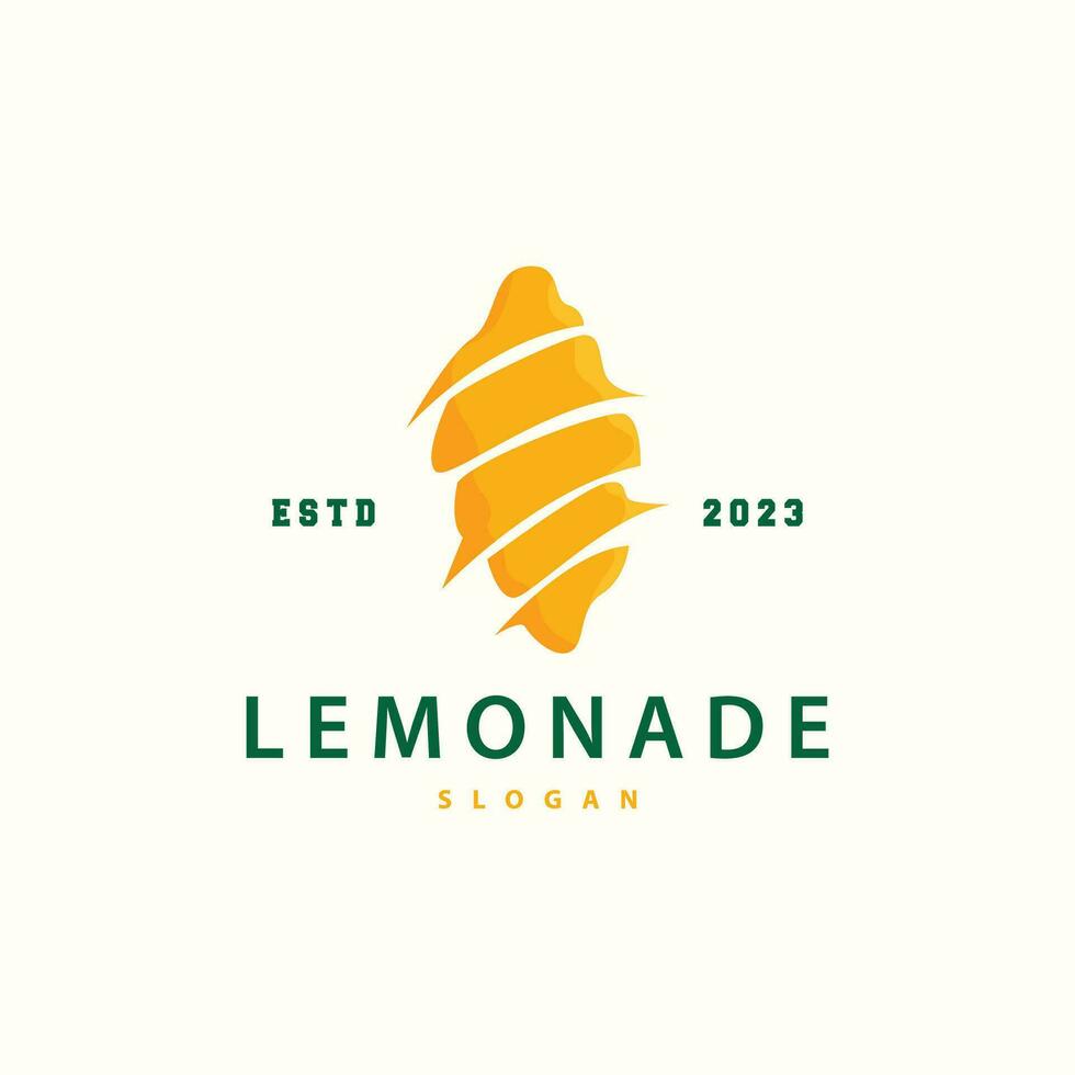 Zitrone Logo, frisch Zitrone Saft Illustration Design zum minimalistisch, elegant, luxuriös Plantage vektor