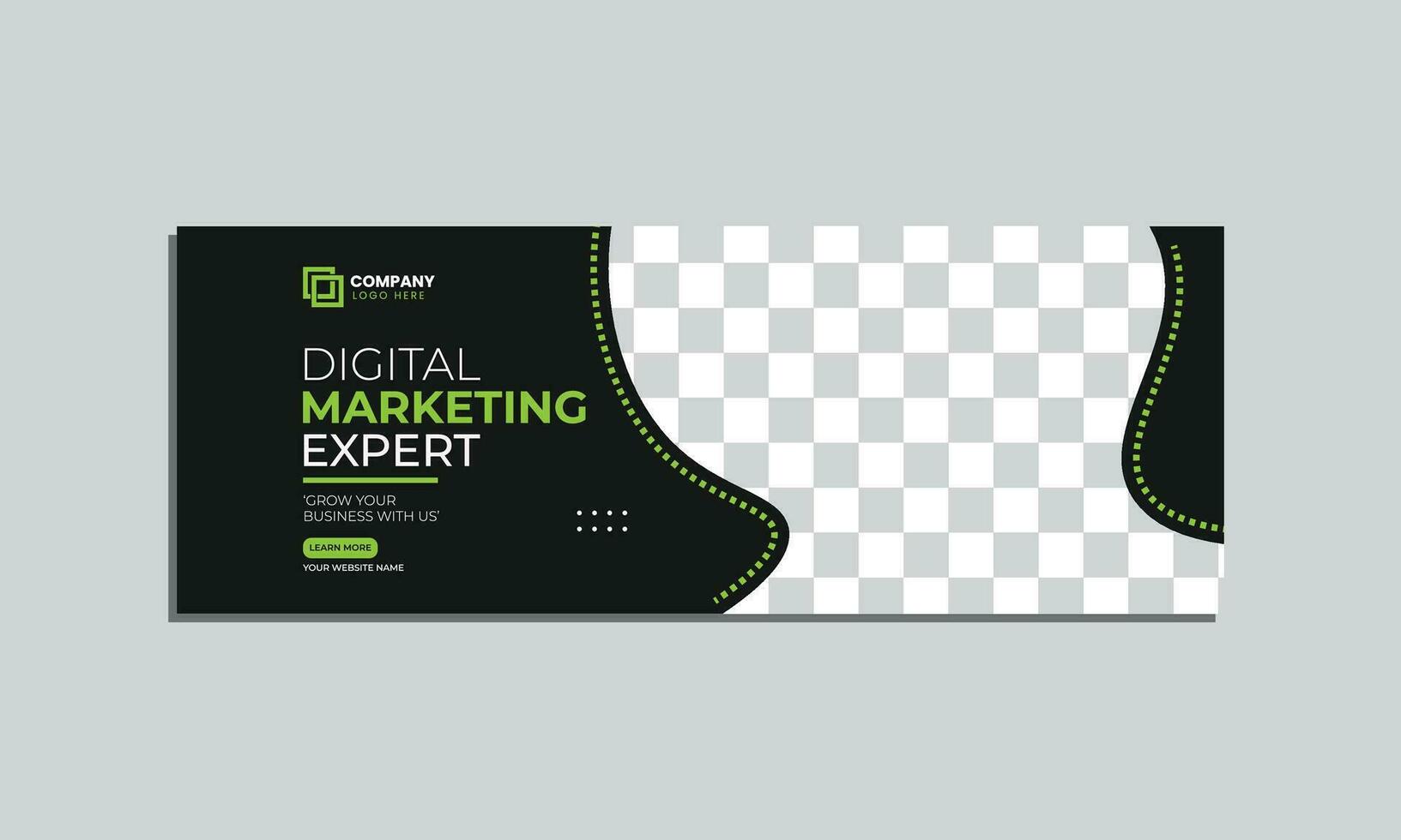 Digital Marketing Agentur Sozial Medien Startseite Banner Design. korporativ Geschäft kreativ Sozial Medien Startseite Banner Post Vorlage vektor