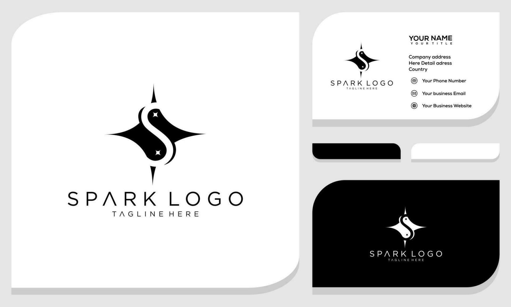 Funke Logo Grafik Vektor Symbol. Logo Design und Geschäft Karte