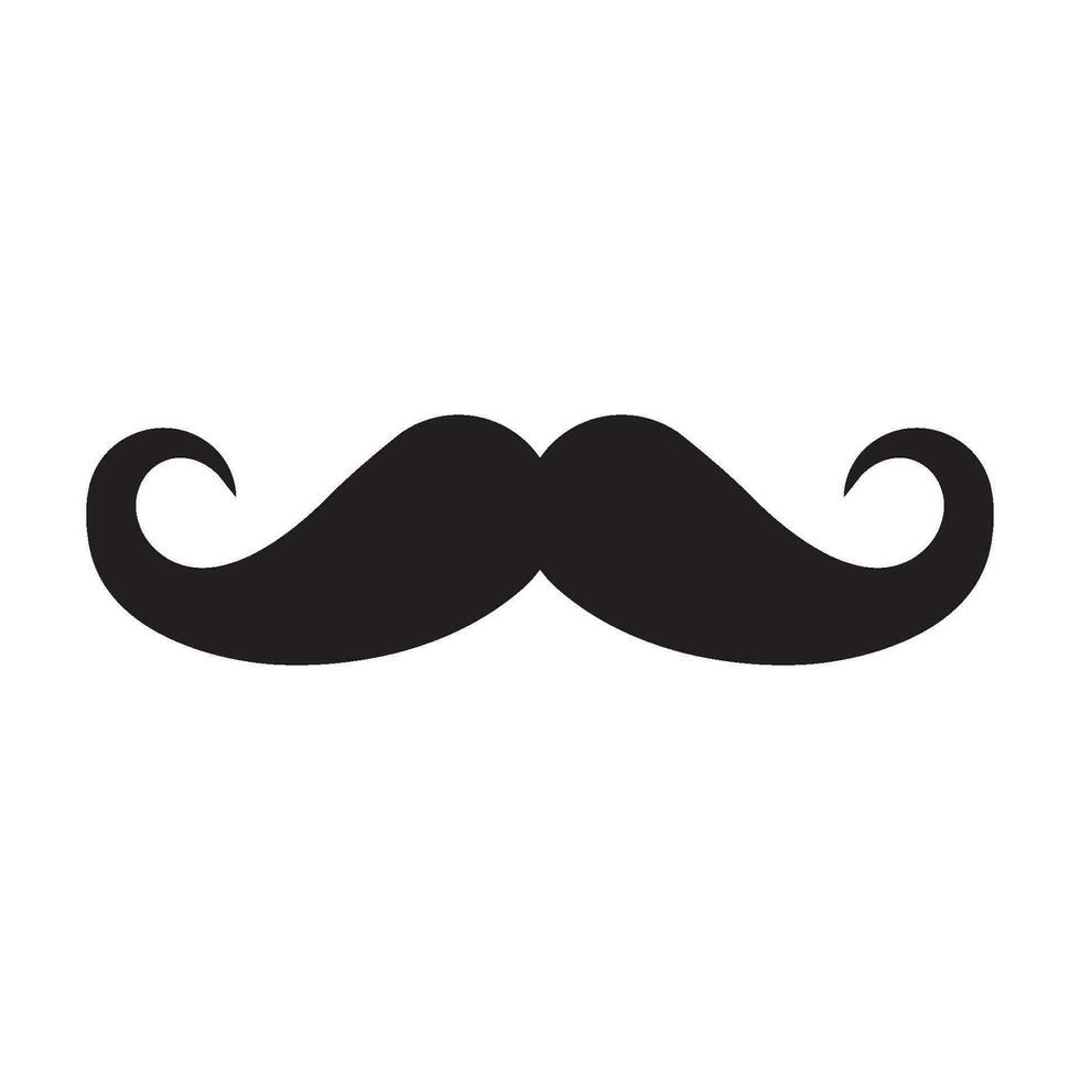 mustasch vektor ikon