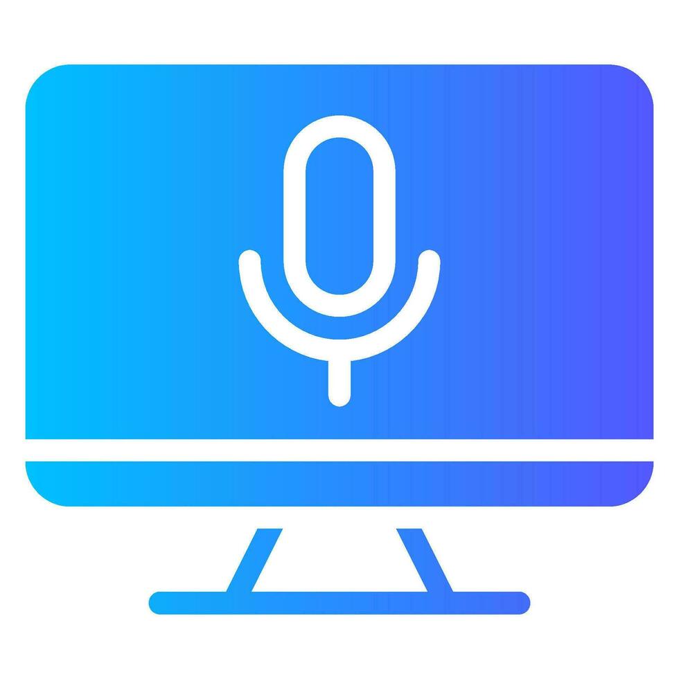 Stimme Steuerung Gradient Symbol vektor