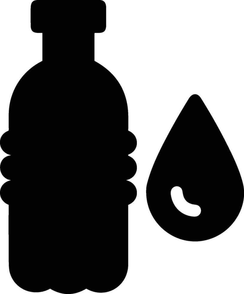 Flasche trinken Symbol Symbol Vektor Bild. Illustration von das trinken Wasser Flasche Glas Design Bild