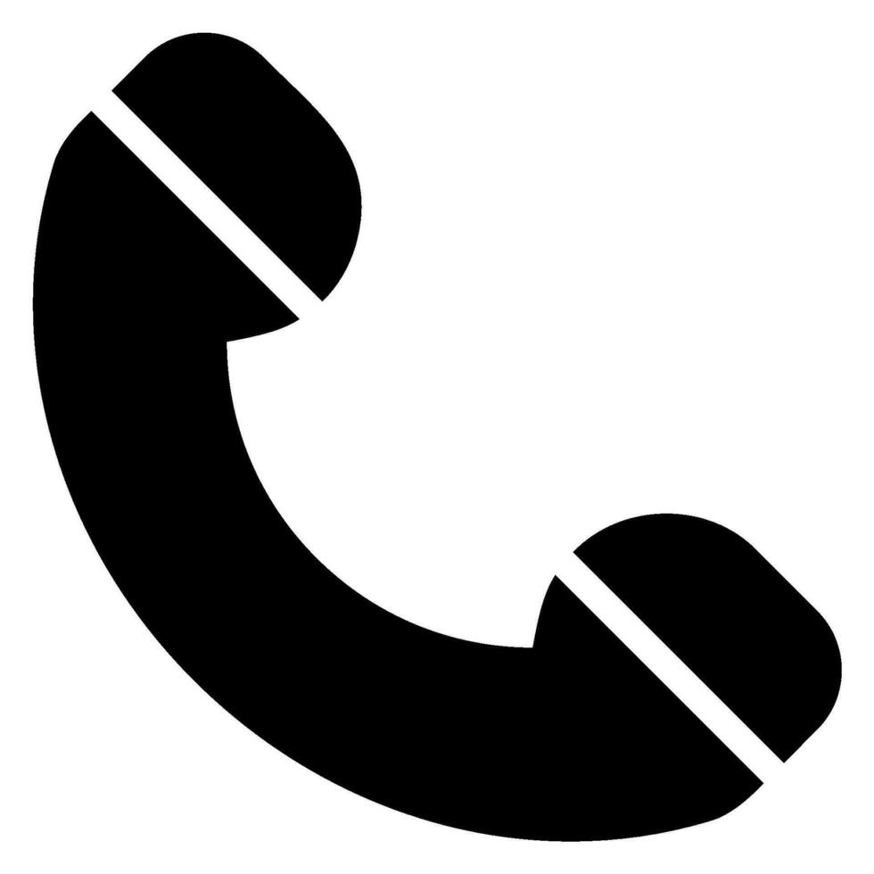 Telefon-Glyphe-Symbol vektor