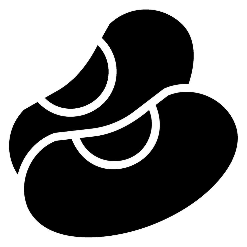 Bohnen Glyphe Symbol vektor