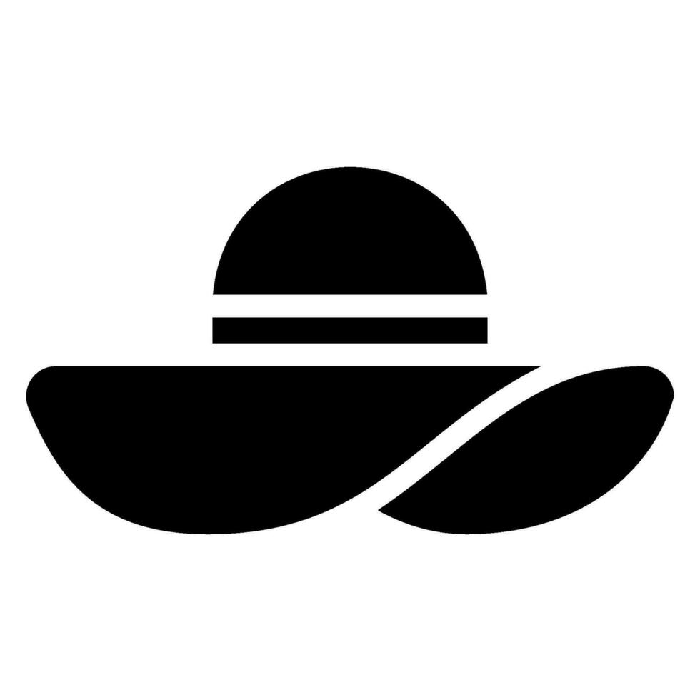 Sonnenhut-Glyphe-Symbol vektor