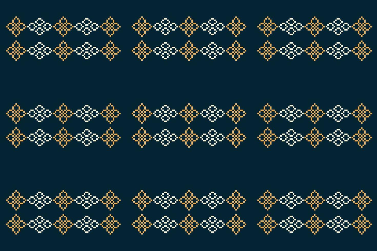 ethnisch geometrisch Stoff Muster Kreuz Stich.ikat Stickerei ethnisch orientalisch Pixel Muster Blau Hintergrund. abstrakt, vektor, illustration. Textur, Kleidung, Rahmen, Dekoration, Motive, Seide Hintergrund. vektor