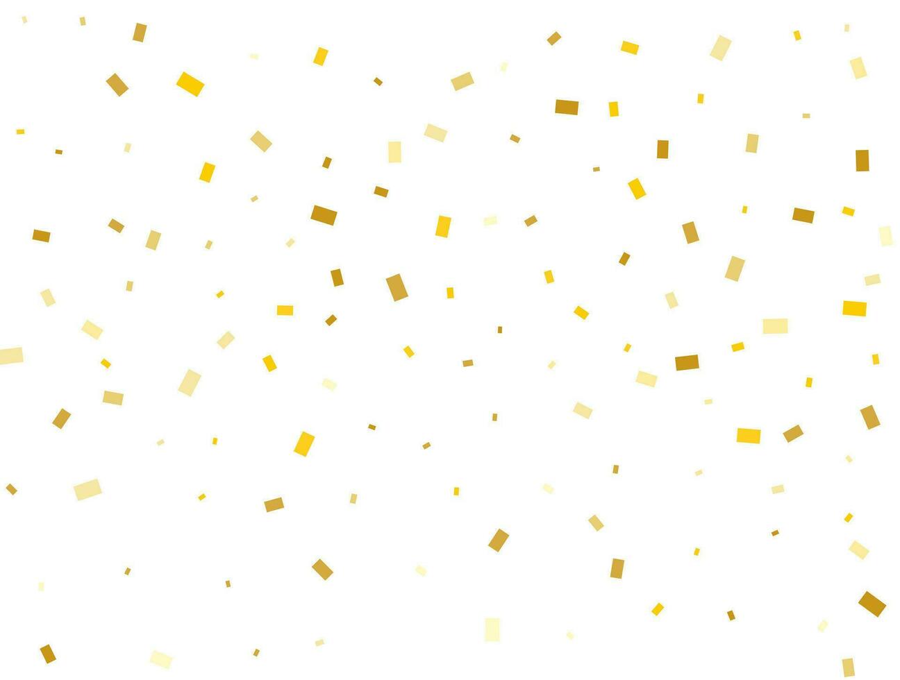 golden Rechtecke Konfetti Hintergrund. Vektor Illustration
