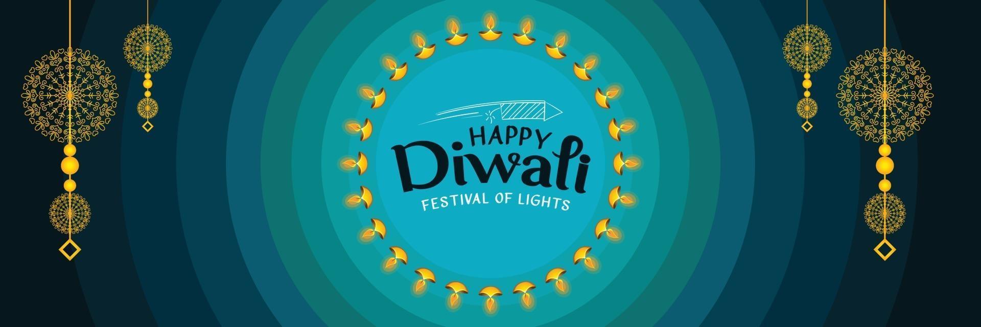 glada diwali festliga önskningar gratis vektor designmall