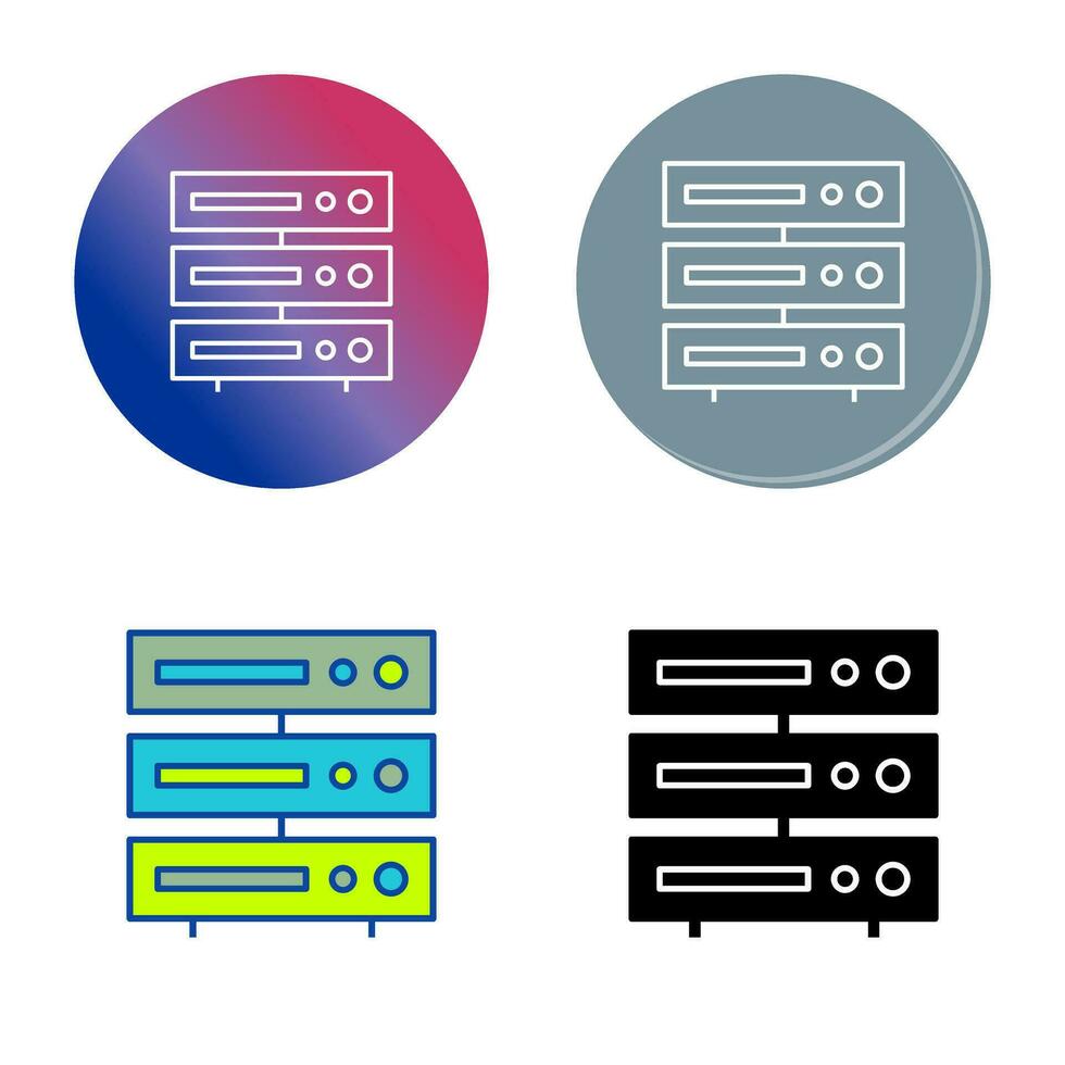 einzigartiges Server-Vektorsymbol vektor