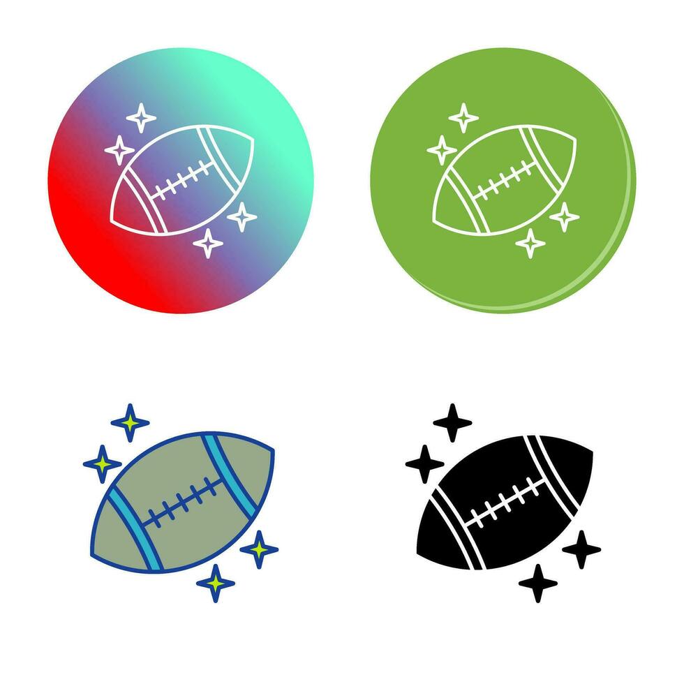 Rugby-Vektor-Symbol vektor