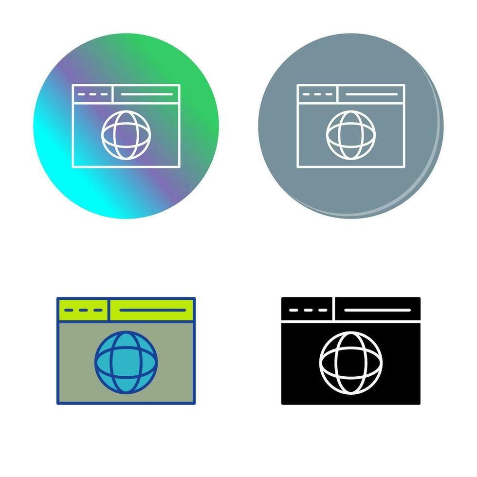 Vektorsymbol für Webseiten vektor
