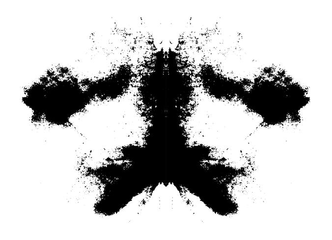 rorschach inkblot test vektor