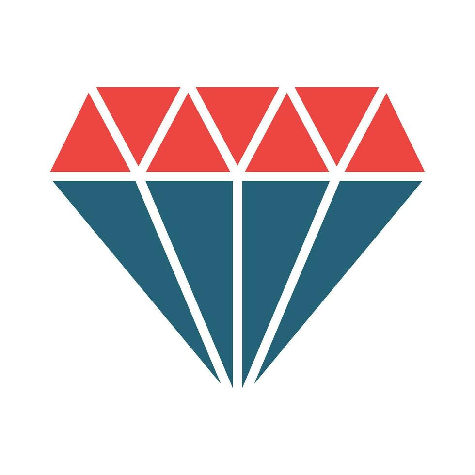 Diamant Vektor Glyphe zwei Farbe Symbol zum persönlich und kommerziell verwenden.