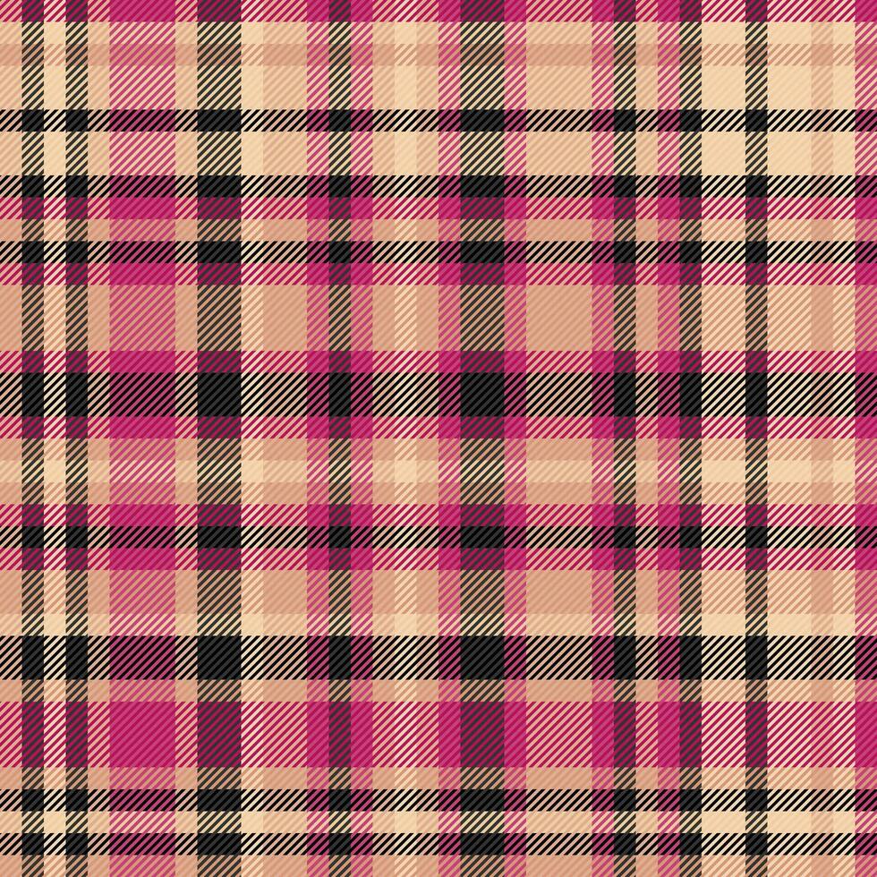 vektor textur kolla upp av sömlös tyg tartan med en mönster bakgrund pläd textil.