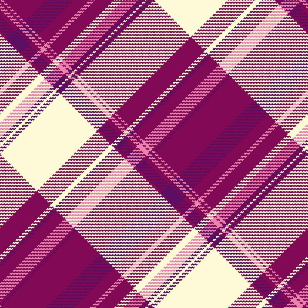 Plaid Tartan nahtlos von Muster Stoff Vektor mit ein prüfen Textil- Textur Hintergrund.