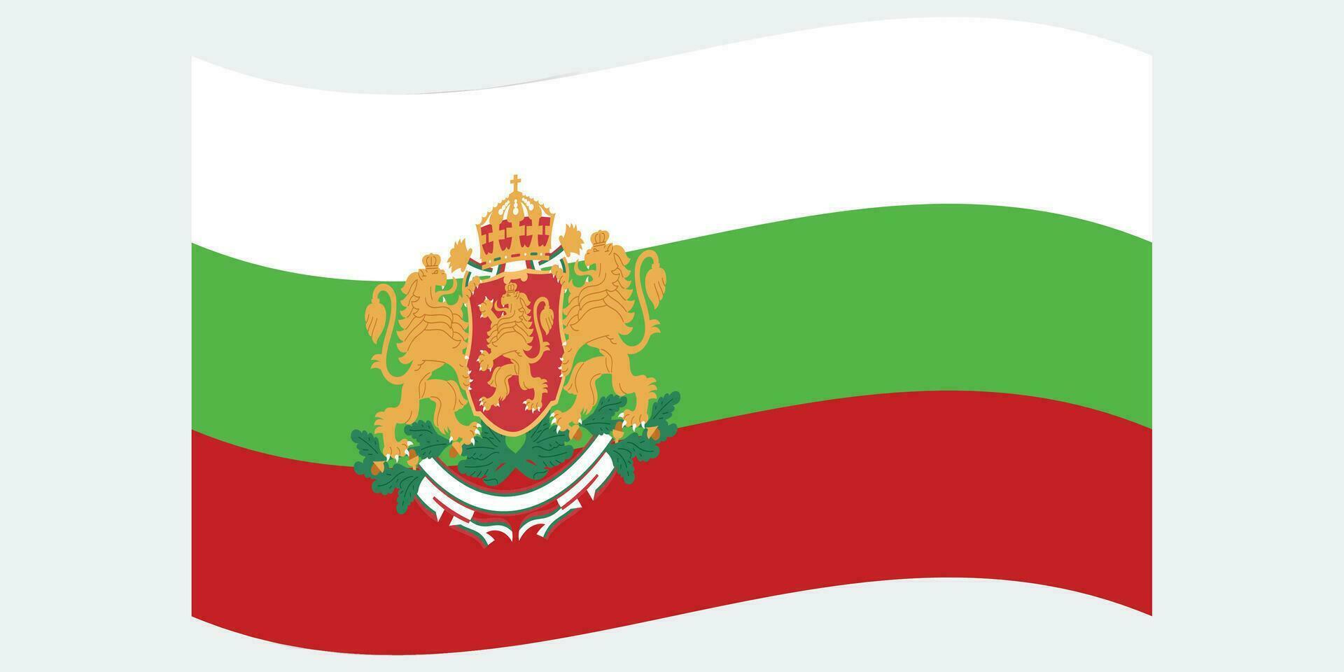 bulgarian flagga i vektor form. vektor konstverk