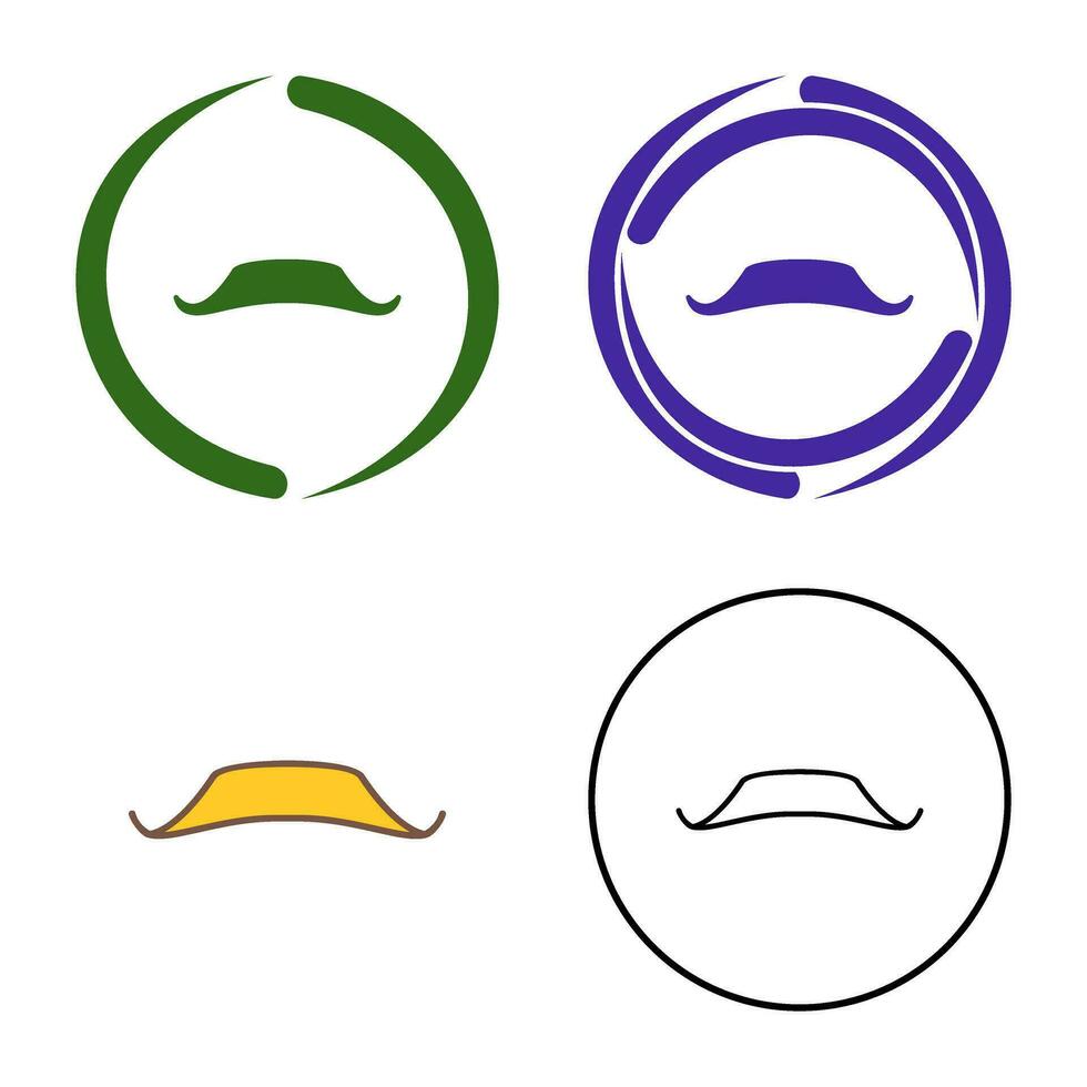 mustasch vektor ikon