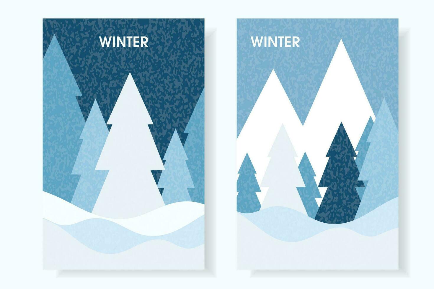 samling av vinter- bakgrund mönster, vinter- omslag, kort. social media bakgrund. vektor