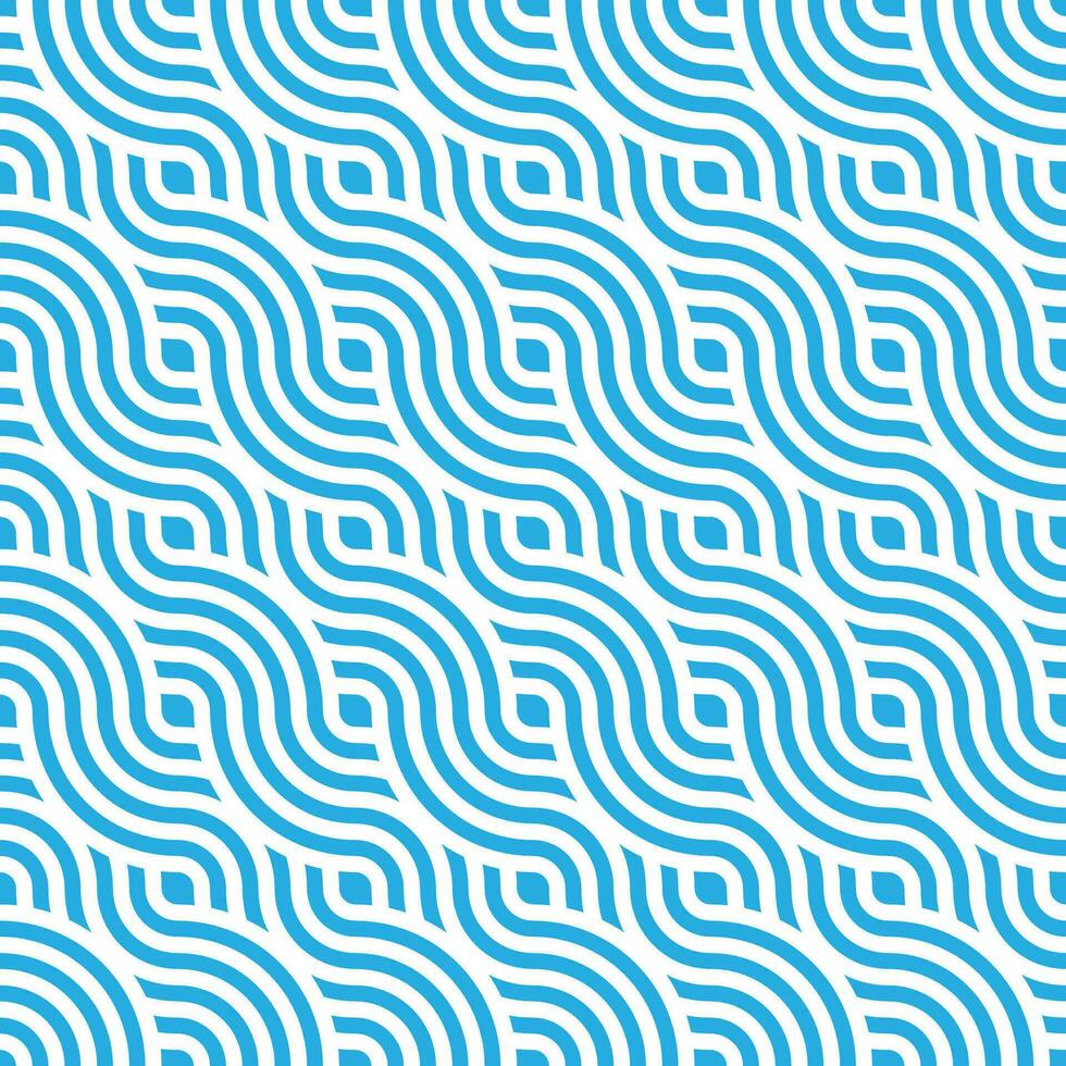 sömlös blå liknande japansk Vinka mönster vektor
