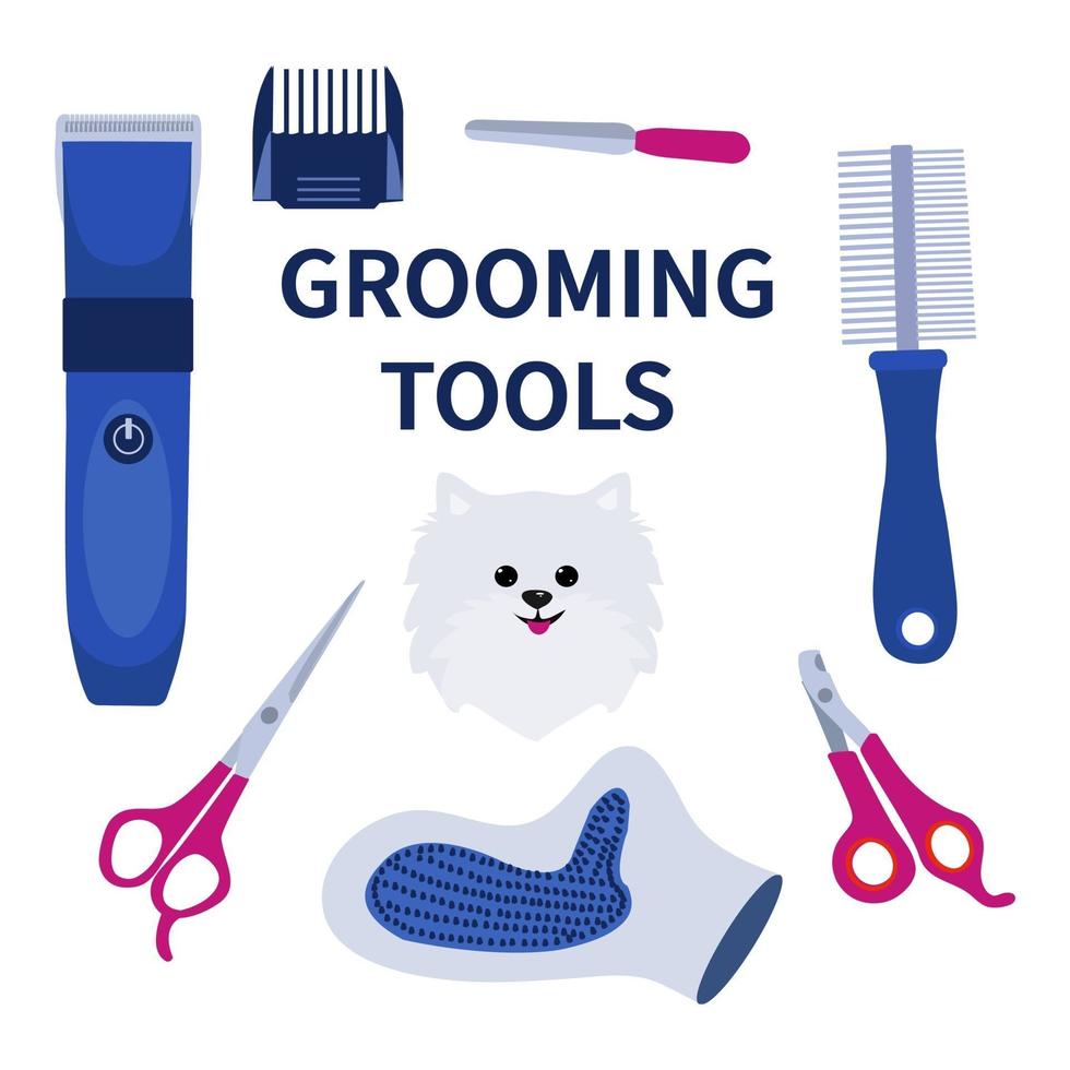 grooming. vektor illustration