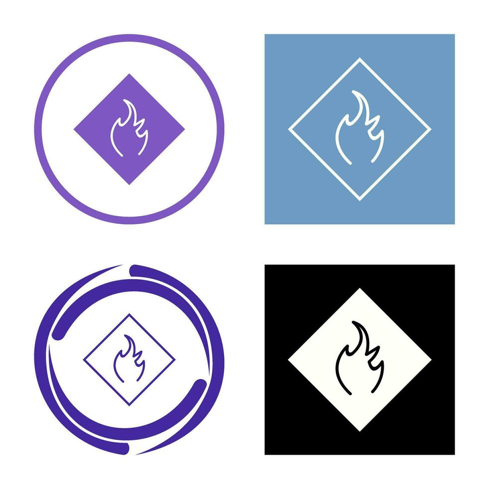 Gefahr des Flammenvektorsymbols vektor