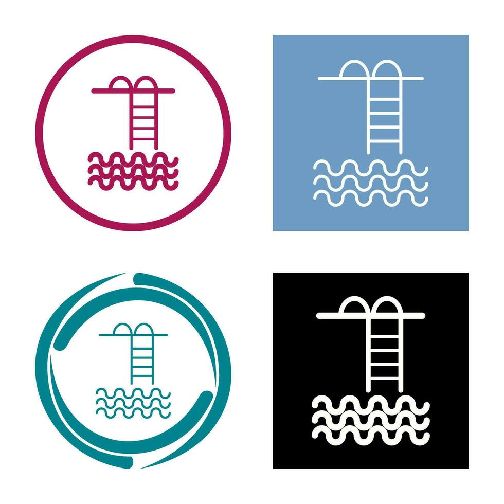 Schwimmbad-Vektor-Symbol vektor