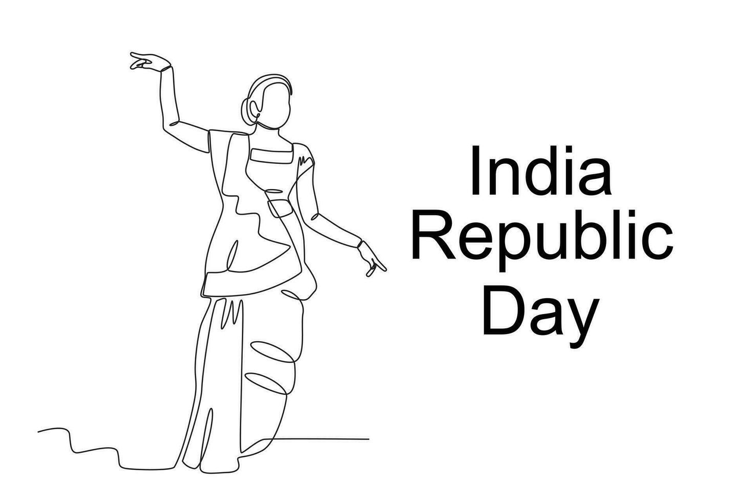 en kvinna bär traditionell indisk Kläder vektor