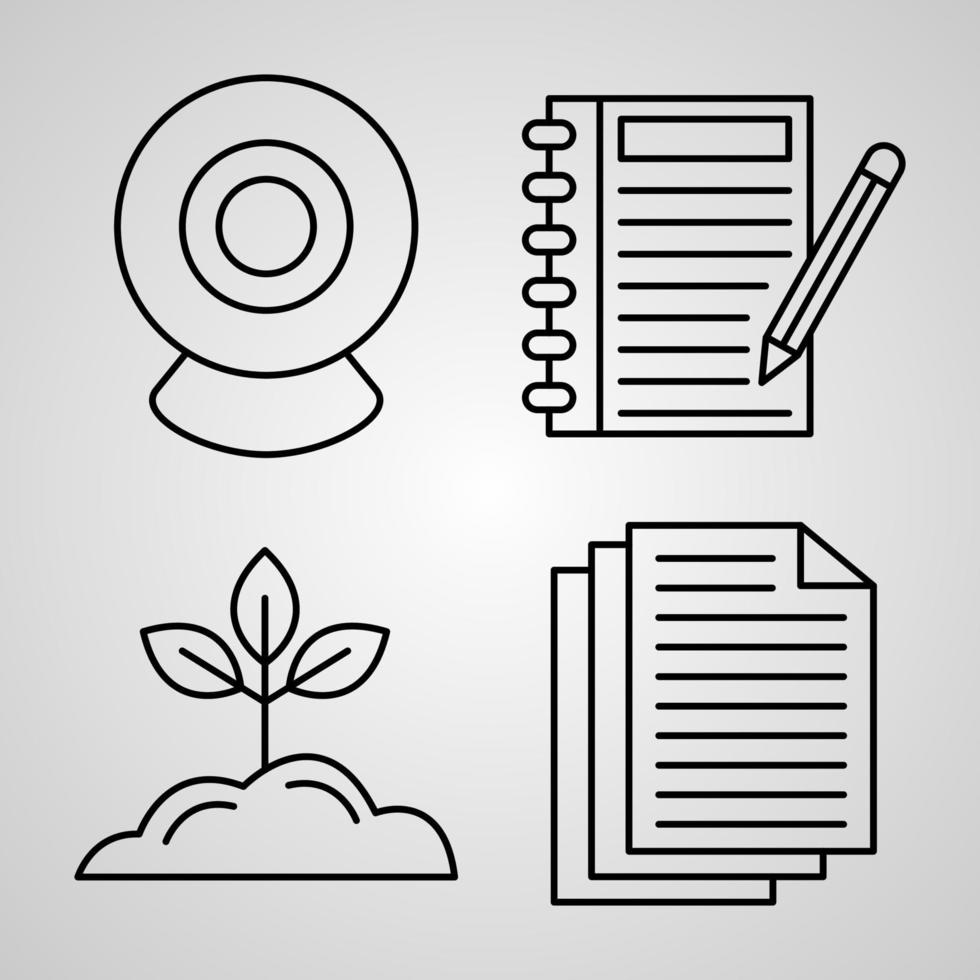 Organisation Icon Set Vektor Illustration Eps