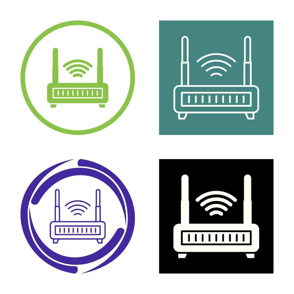 WLAN-Router-Vektorsymbol vektor