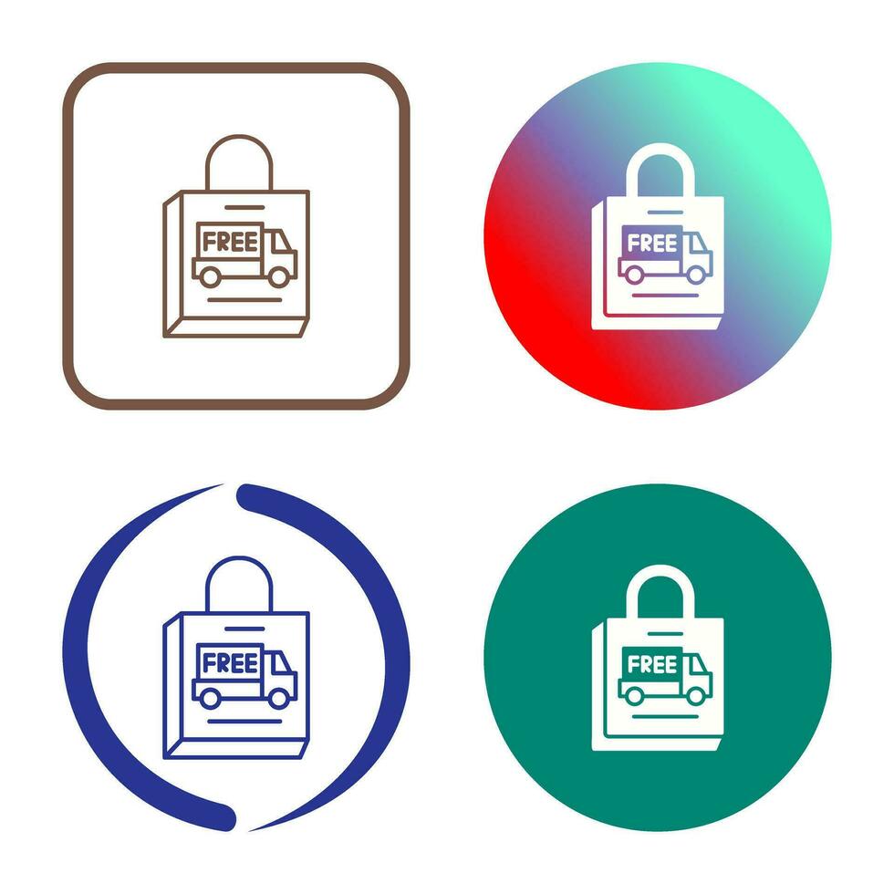 kostenlose Lieferung nach Hause Vektor-Symbol vektor