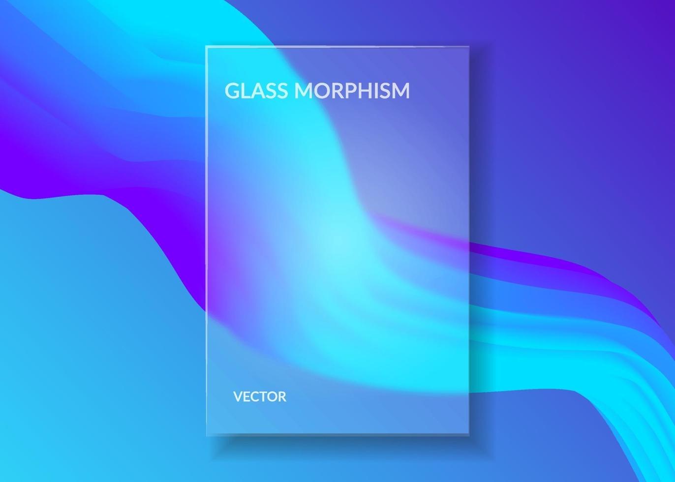 glas morfism abstrakt modern bakgrund vektor