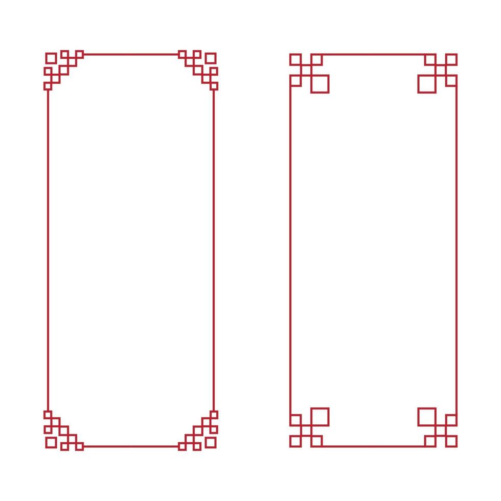 chinesische grenze vektorillustration vektor