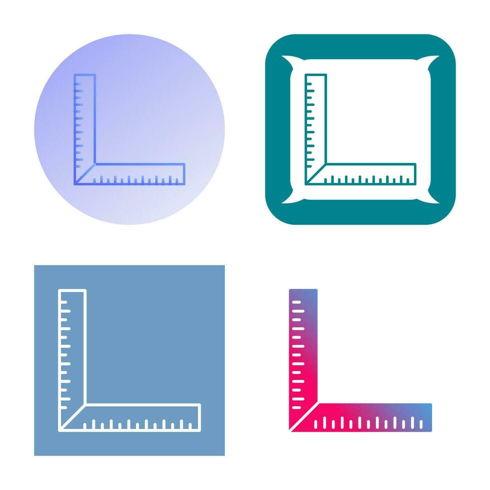 quadratisches Lineal-Vektorsymbol vektor