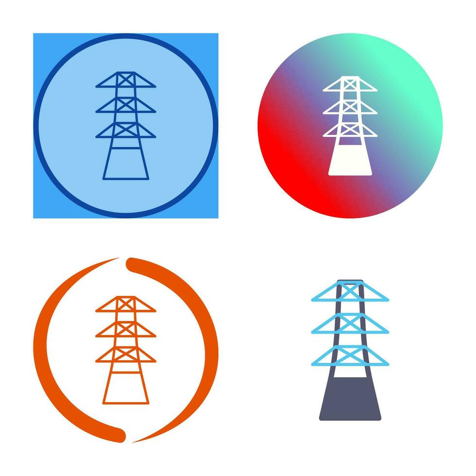 einzigartiges Turmvektorsymbol vektor