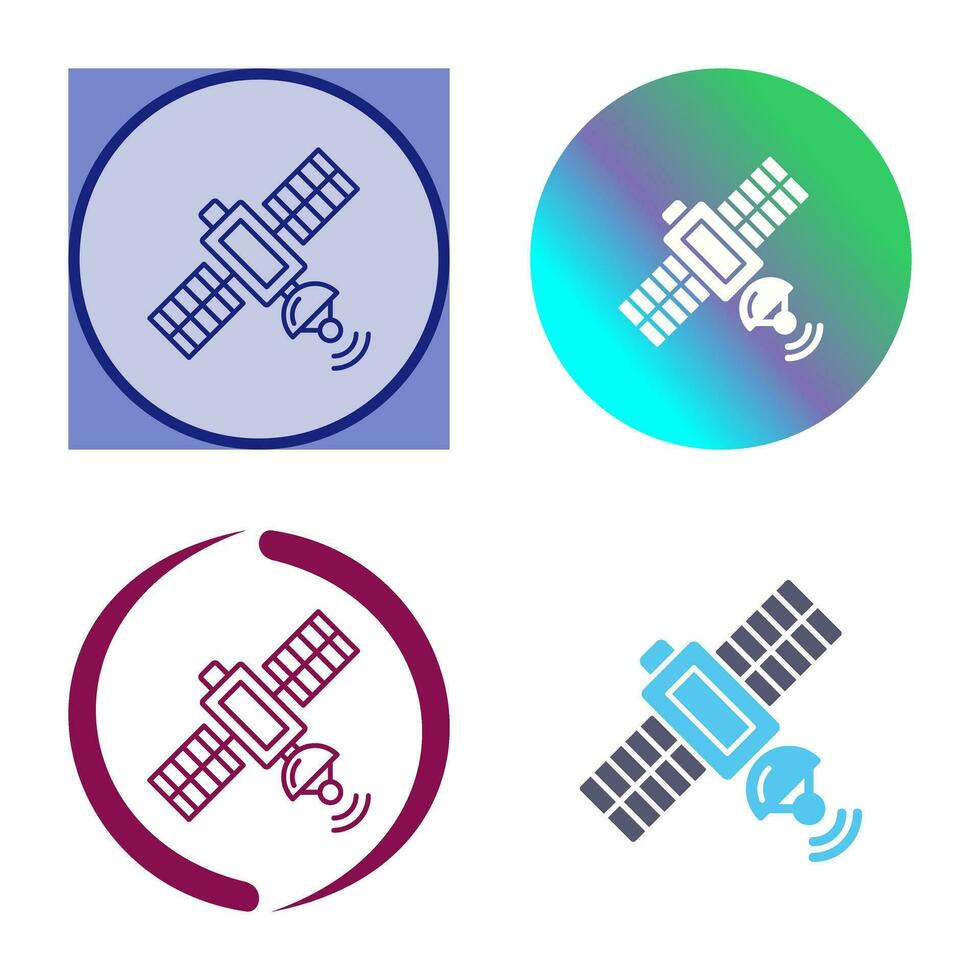 Satellitenvektorsymbol vektor