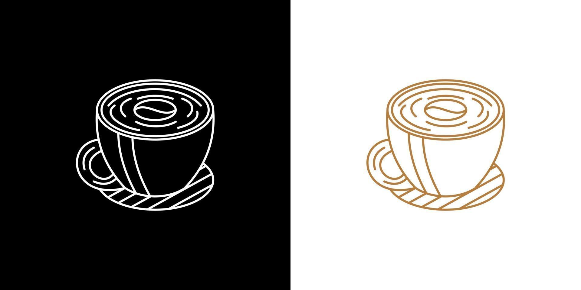 Logo der Kaffeetasse. Vektorlogo vektor