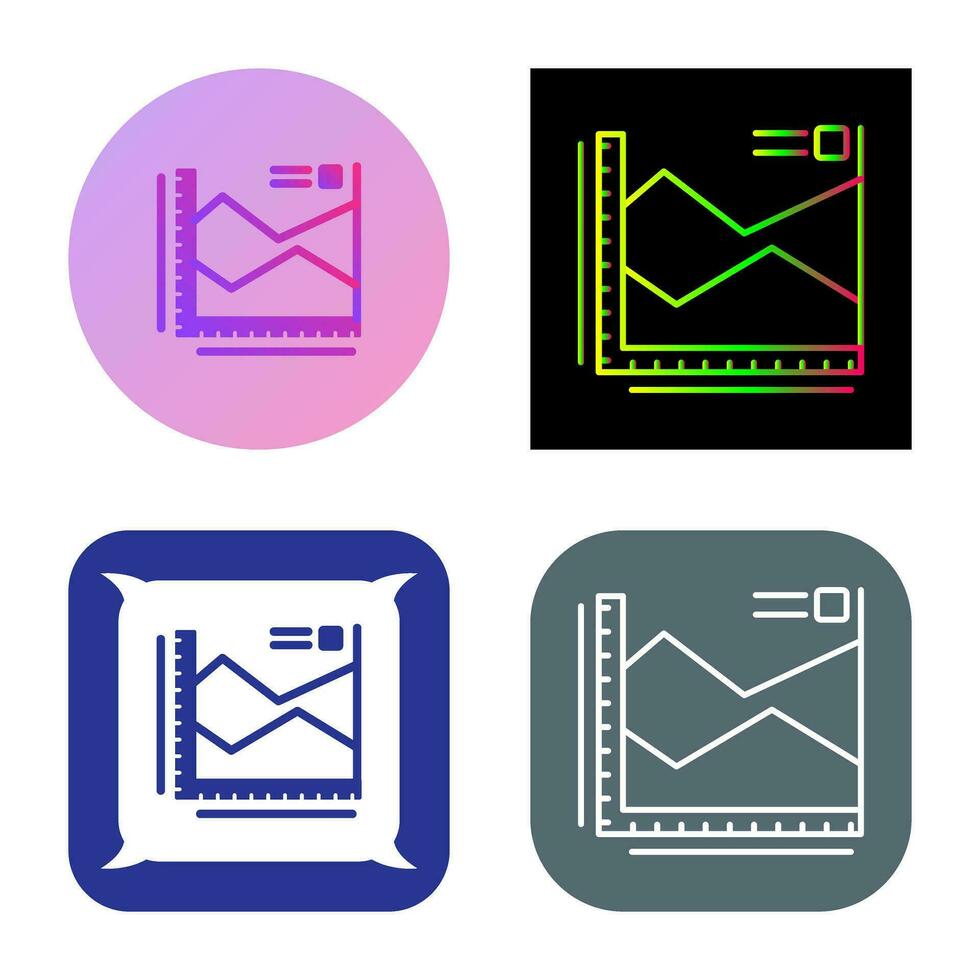 spline Diagram vektor ikon