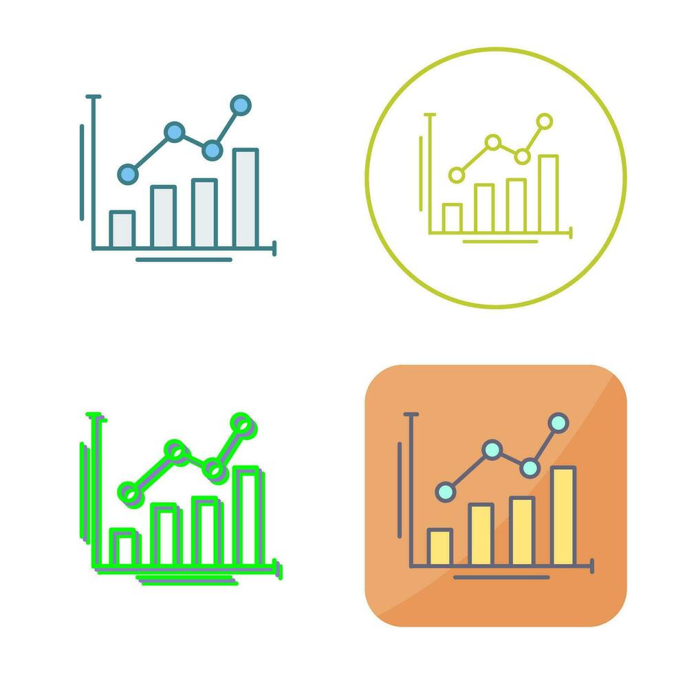 Balkendiagramm-Vektorsymbol vektor