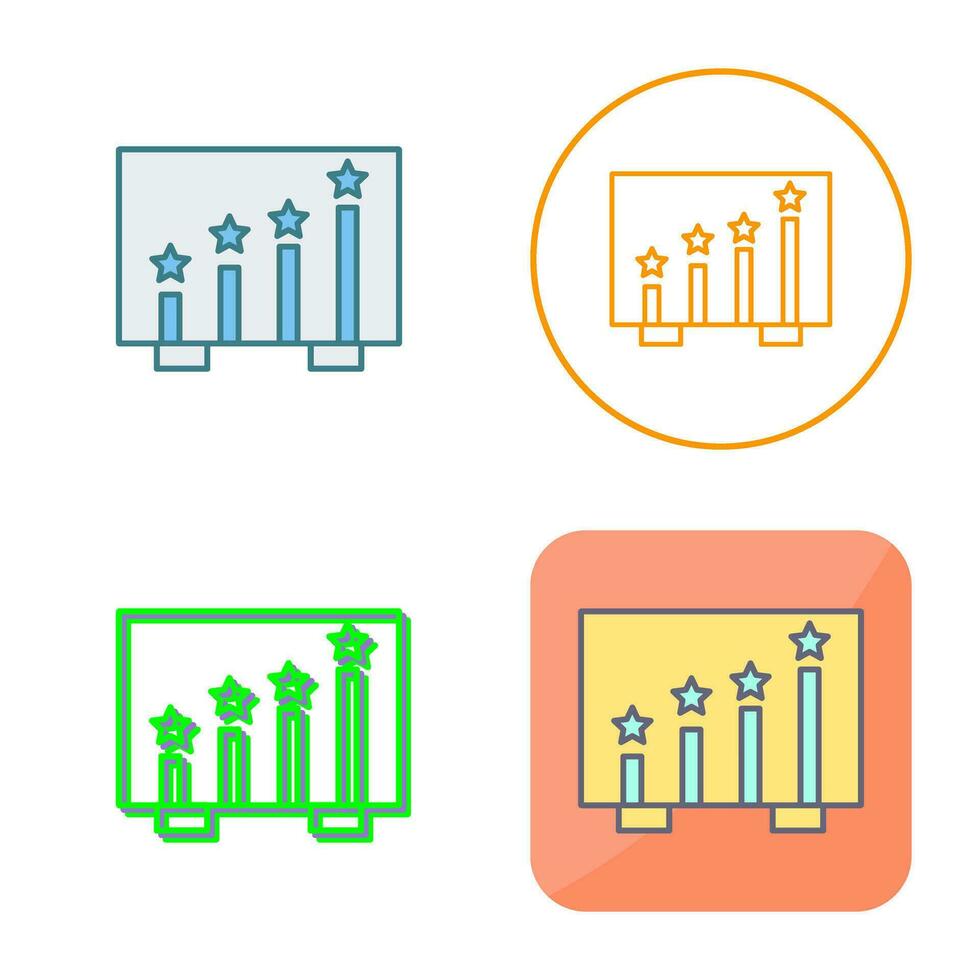 Bewertungsvektorikone vektor