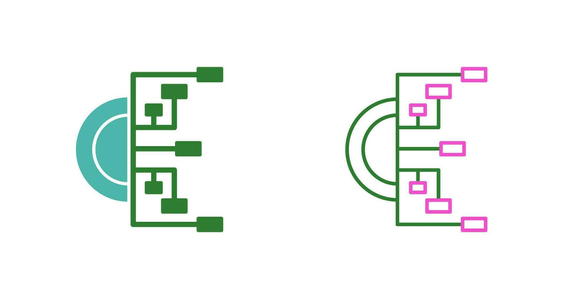 Flussdiagramm-Vektorsymbol vektor