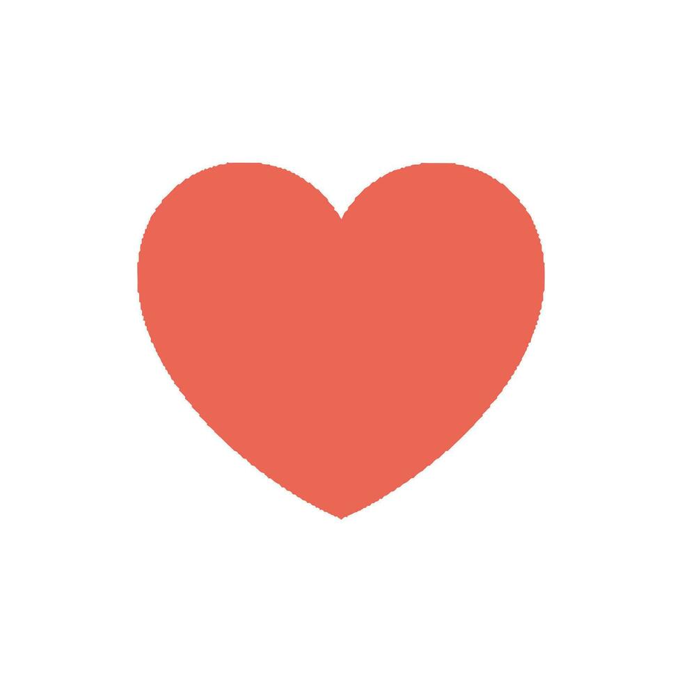 ai genererad 3d hjärta ClipArt klistermärke. hjärta kärlek tecknad serie. vektor