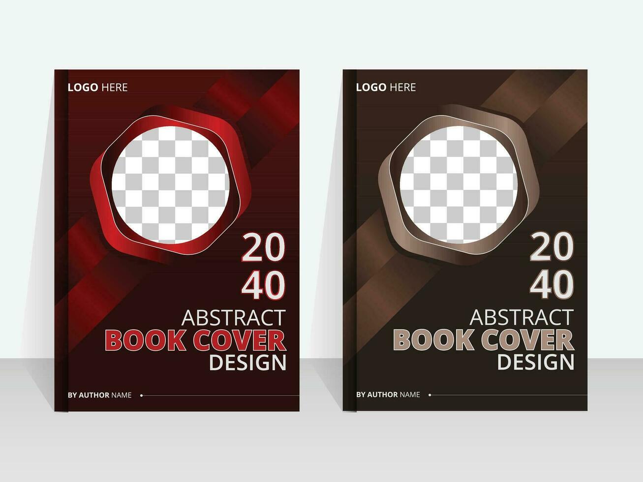 abstrakt bok omslag design mall vektor