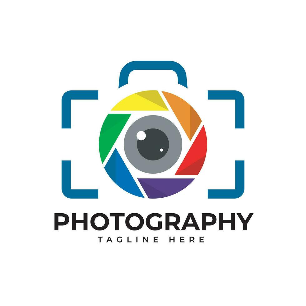 Fotografie-Logo-Design vektor