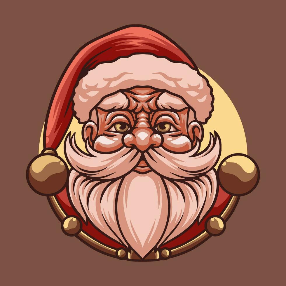 Santa claus Maskottchen großartig Illustration zum Ihre branding Geschäft vektor