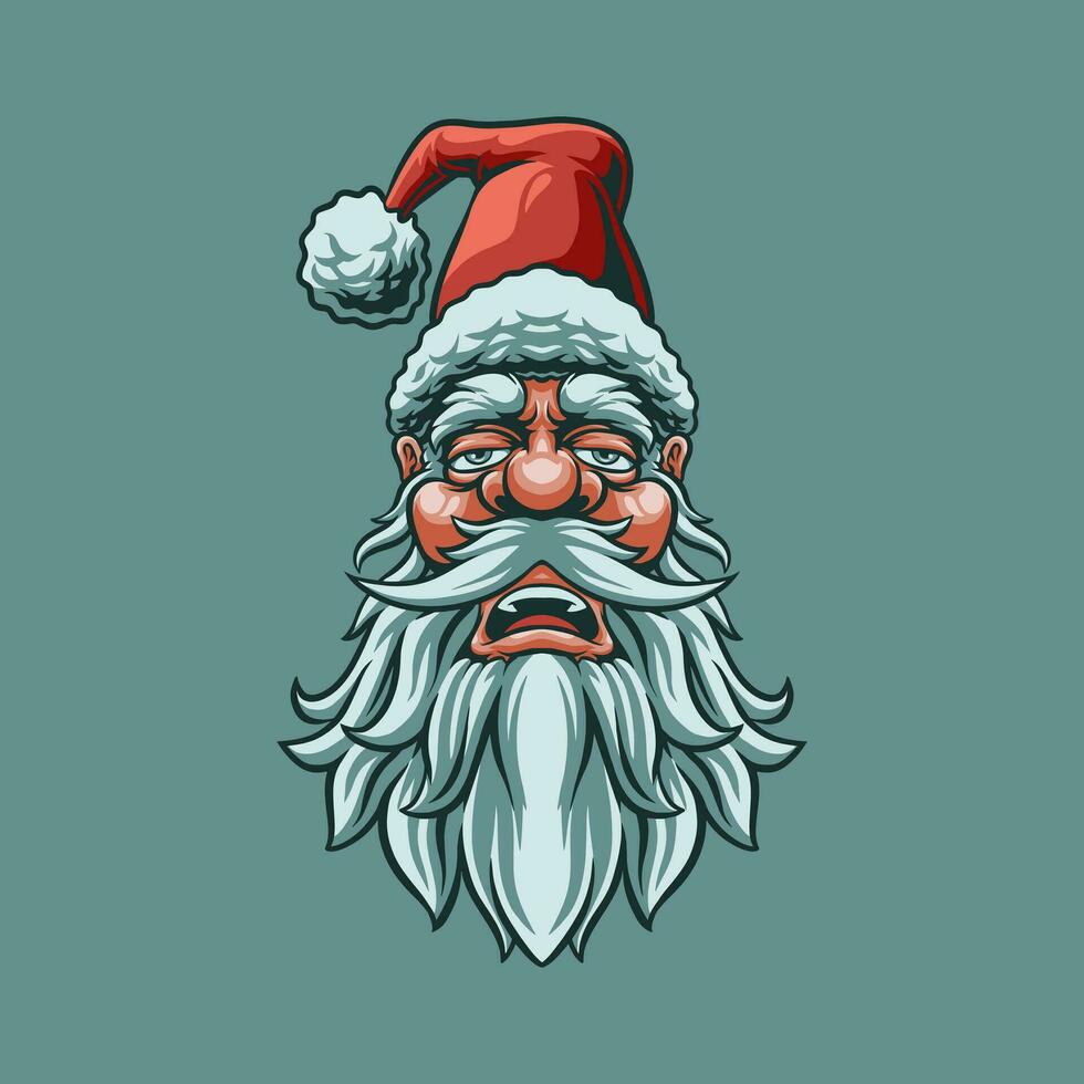 Santa claus Maskottchen großartig Illustration zum Ihre branding Geschäft vektor