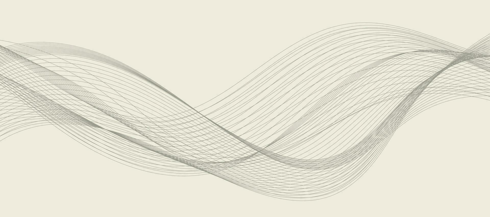 abstraktes wellenelement für design. digitaler Frequenzspur-Equalizer. stilisierte Linie Kunsthintergrund. Vektor-Illustration. Welle mit Linien, die mit dem Mischwerkzeug erstellt wurden. gebogene Wellenlinie, glatter Streifen. vektor