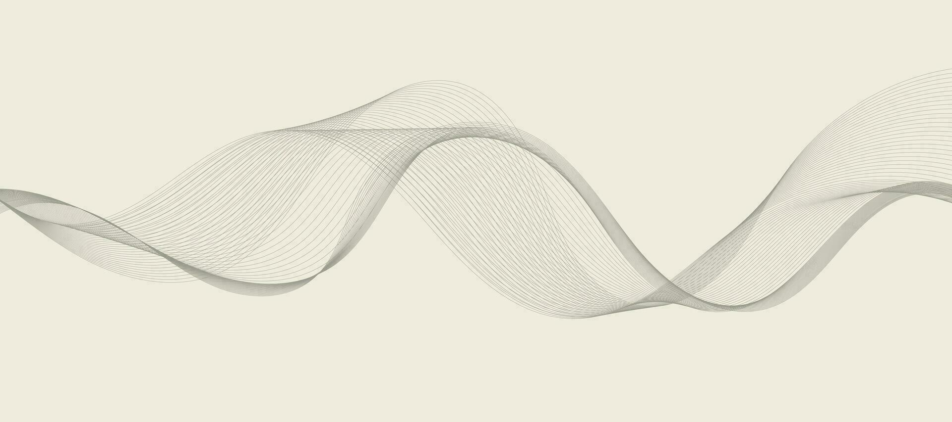 abstraktes wellenelement für design. digitaler Frequenzspur-Equalizer. stilisierte Linie Kunsthintergrund. Vektor-Illustration. Welle mit Linien, die mit dem Mischwerkzeug erstellt wurden. gebogene Wellenlinie, glatter Streifen. vektor