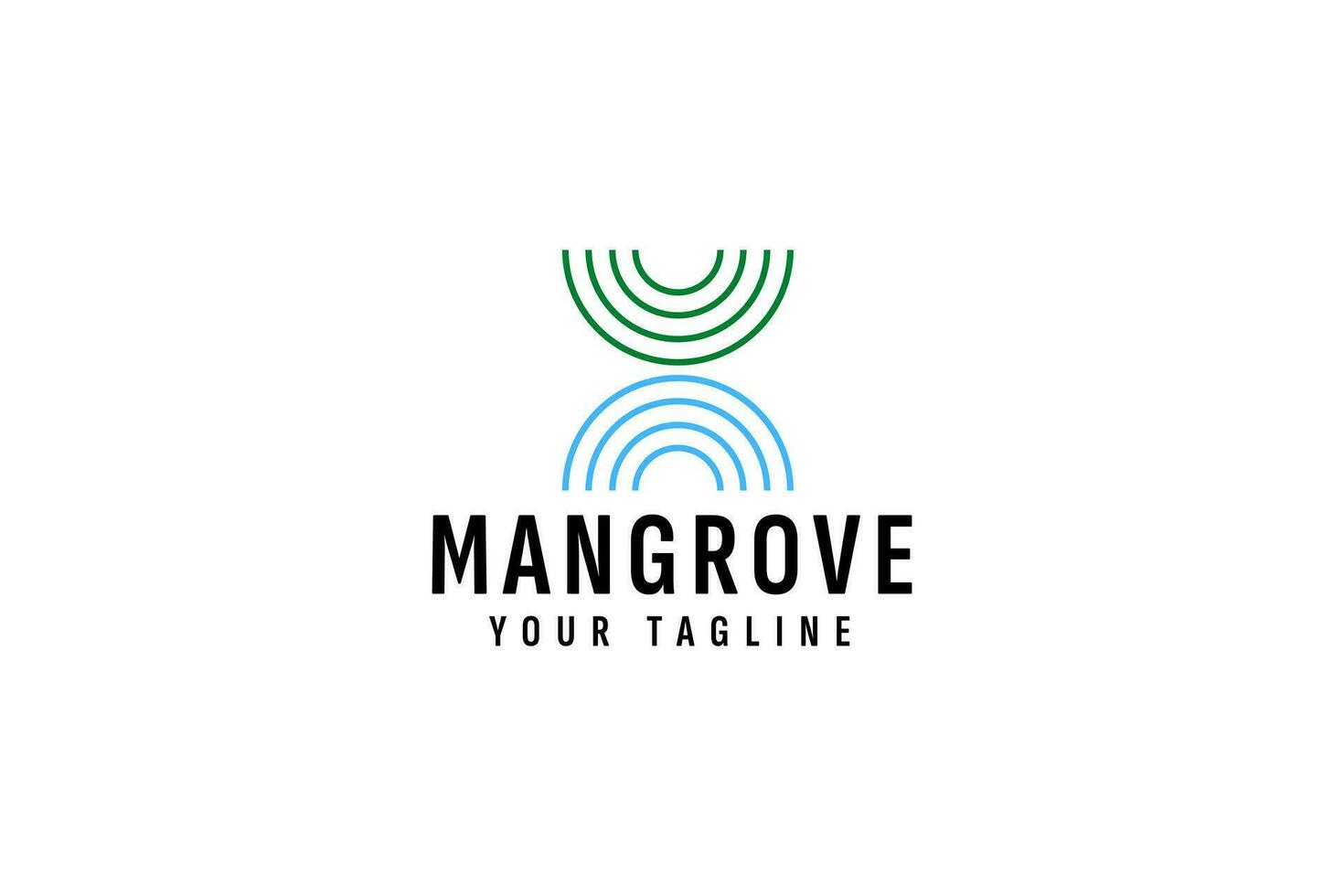 Mangrove Baum Logo Vektor Symbol Illustration