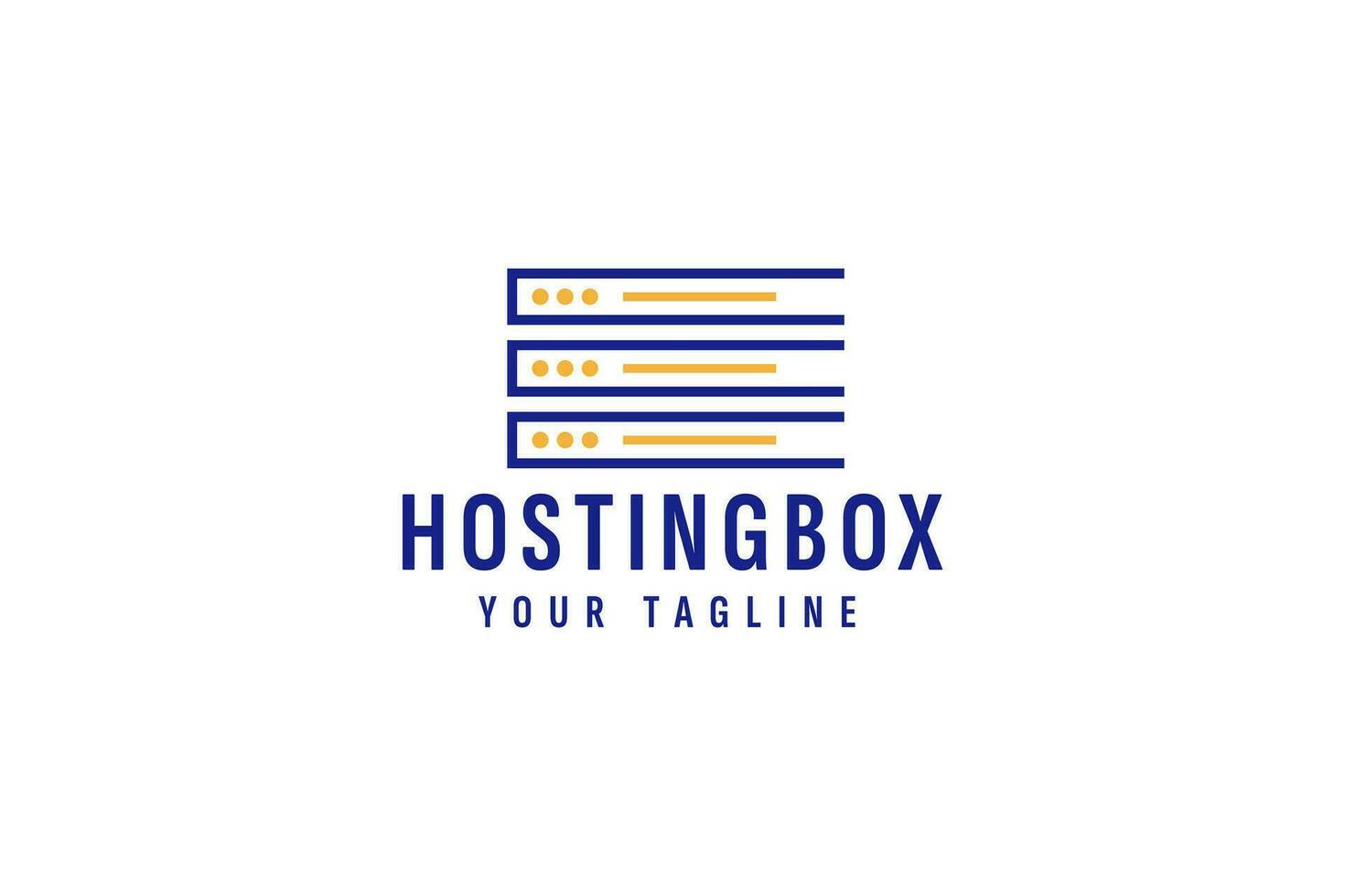 Hosting Box Logo Vektor Symbol Illustration